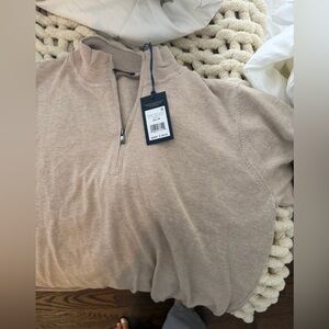 Faherty dune heather quarter zip sweater. Size medium